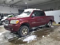 Salvage trucks for sale at Candia, NH auction: 2005 Toyota Tundra Double Cab SR5