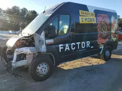 Salvage trucks for sale at Mendon, MA auction: 2022 Dodge RAM Promaster 1500 1500 High