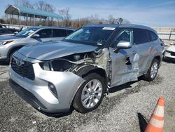 Salvage cars for sale at Spartanburg, SC auction: 2024 Toyota Highlander LE