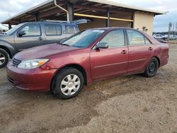 Salvage cars for sale at Tanner, AL auction: 2002 Toyota Camry LE