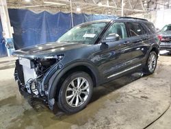 Salvage cars for sale at Woodhaven, MI auction: 2022 Ford Explorer XLT