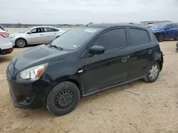 Salvage cars for sale at San Antonio, TX auction: 2014 Mitsubishi Mirage DE