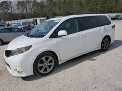 Toyota Sienna Sport salvage cars for sale: 2011 Toyota Sienna Sport