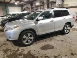 Salvage cars for sale at Eldridge, IA auction: 2012 Toyota Highlander Limited