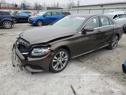 Salvage cars for sale from Copart Walton, KY: 2016 Mercedes-Benz C 300 4matic