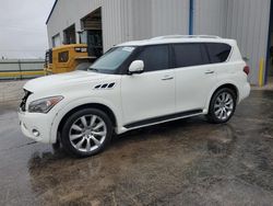 Salvage cars for sale at Tulsa, OK auction: 2012 Infiniti QX56