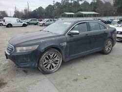 Salvage cars for sale at Savannah, GA auction: 2015 Ford Taurus Limited