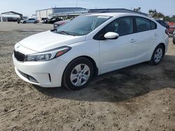 Carros salvage a la venta en subasta: 2018 KIA Forte LX