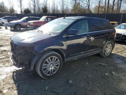 Salvage cars for sale at Waldorf, MD auction: 2008 Ford Edge Limited