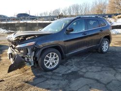 Salvage cars for sale at Marlboro, NY auction: 2015 Jeep Cherokee Latitude