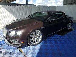 Salvage cars for sale at West Palm Beach, FL auction: 2017 Bentley Continental GT V8