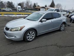 Salvage cars for sale at Denver, CO auction: 2008 Honda Accord EXL