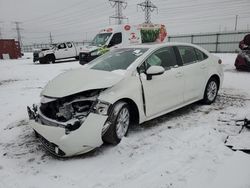 Salvage cars for sale at Elgin, IL auction: 2021 Toyota Corolla XLE