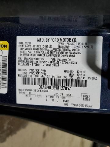 2018 Ford Fusion SE Hybrid