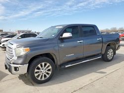 Salvage trucks for sale at Grand Prairie, TX auction: 2014 Toyota Tundra Crewmax Limited