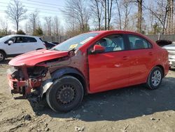 Salvage cars for sale at Waldorf, MD auction: 2017 Chevrolet Sonic LS