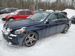 Salvage cars for sale at Cookstown, ON auction: 2016 Mercedes-Benz C 300 4matic