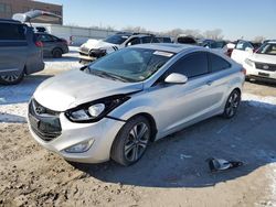 Salvage cars for sale at Kansas City, KS auction: 2013 Hyundai Elantra Coupe GS