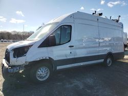 Salvage trucks for sale at Assonet, MA auction: 2023 Ford Transit T-350