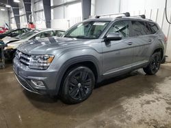 Salvage cars for sale at Ham Lake, MN auction: 2019 Volkswagen Atlas SEL