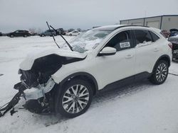 Salvage cars for sale at Wayland, MI auction: 2022 Ford Escape Titanium