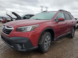 Salvage cars for sale at Elgin, IL auction: 2021 Subaru Outback Premium