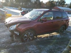 Salvage cars for sale at Mendon, MA auction: 2017 Subaru Forester 2.5I Premium