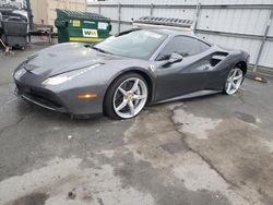 Salvage cars for sale at San Diego, CA auction: 2017 Ferrari 488 GTB