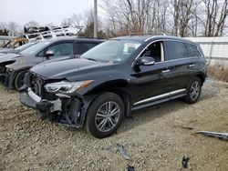 Salvage cars for sale at Windsor, NJ auction: 2019 Infiniti QX60 Luxe