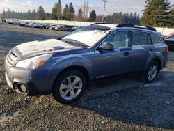 Salvage cars for sale at Graham, WA auction: 2013 Subaru Outback 2.5I Limited