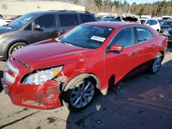 2013 Chevrolet Malibu LTZ en venta en Exeter, RI