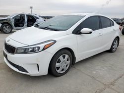 Salvage cars for sale at Grand Prairie, TX auction: 2017 KIA Forte LX