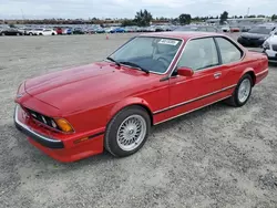 Salvage cars for sale at Antelope, CA auction: 1988 BMW M6