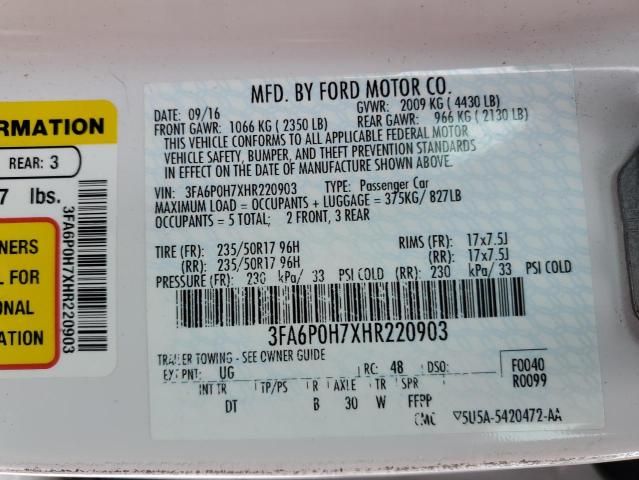 2017 Ford Fusion SE