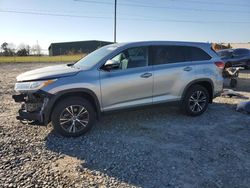 Salvage cars for sale at Tifton, GA auction: 2019 Toyota Highlander LE