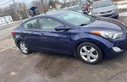 Salvage cars for sale at Mendon, MA auction: 2013 Hyundai Elantra GLS