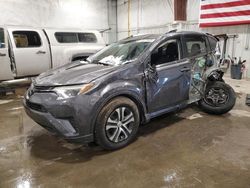 Salvage cars for sale from Copart Milwaukee, WI: 2018 Toyota Rav4 LE