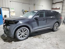 Salvage cars for sale at Tulsa, OK auction: 2022 Ford Explorer Limited