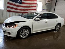 2018 Volkswagen Passat SE en venta en Lyman, ME