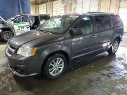 Salvage cars for sale at Woodhaven, MI auction: 2015 Dodge Grand Caravan SXT