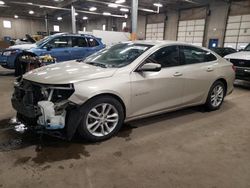 Chevrolet salvage cars for sale: 2016 Chevrolet Malibu LT