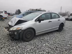 Salvage cars for sale at Mebane, NC auction: 2011 Honda Civic VP