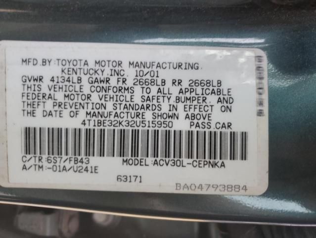 2002 Toyota Camry LE