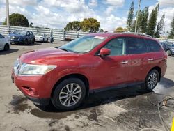 Nissan salvage cars for sale: 2015 Nissan Pathfinder S