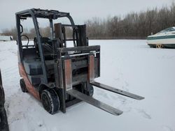 Salvage trucks for sale at Mcfarland, WI auction: 2013 Toyota Forklift 8FGCU20