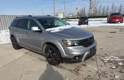 Salvage cars for sale from Copart Ontario Auction, ON: 2018 Dodge Journey Crossroad