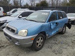 Hyundai salvage cars for sale: 2003 Hyundai Santa FE GLS