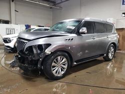 Salvage cars for sale at Elgin, IL auction: 2016 Infiniti QX80