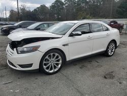 Salvage cars for sale at Savannah, GA auction: 2018 Ford Taurus Limited