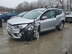 Salvage cars for sale at North Billerica, MA auction: 2018 Ford Escape SEL